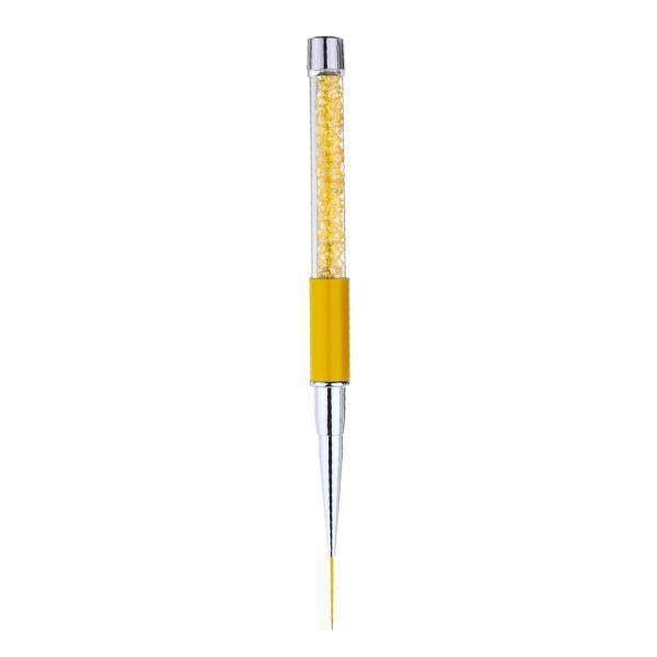 4xCrystal Nail Art Design DIY Drawing Painting Striping UV Gel Pen Brush 19mm