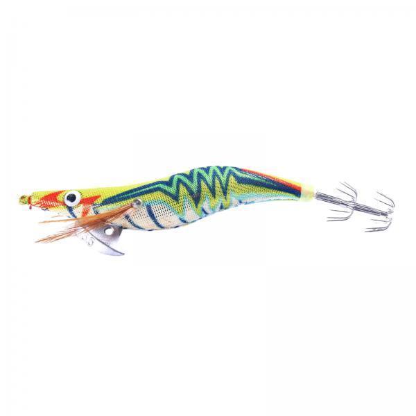 2xLuminous Squid Jig Hooks 14cm Artificial Squid Jig Lures Durable Squid Hooks Yellow and Green