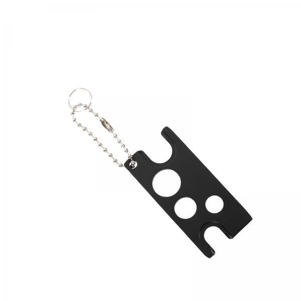 2xEssential Oil Bottle Opener with Keychain Universal Cap Remover Accessory Black