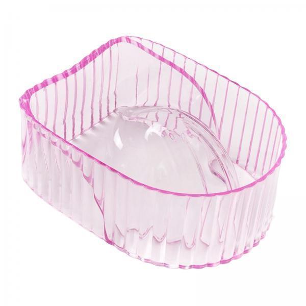 4xNail Soaking Bowl Nail Art Tool Manicure SPA Remover Acrylic for Home Salon Pink