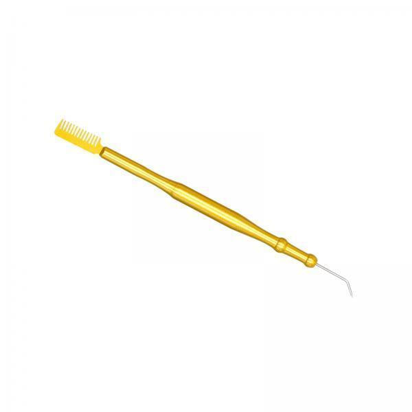 3xLash Lift Tool with Separating Comb for Eyelash Eyebrow Perming Tinting Yellow