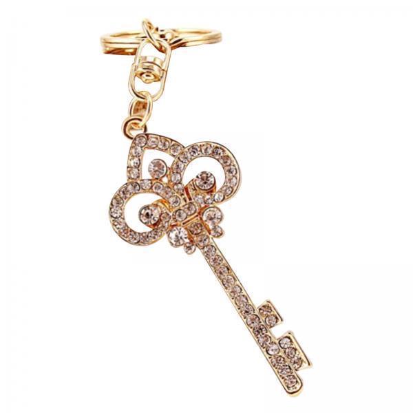3xKey Rhinestone Keychain Sparkling Accessories Glitter Bag Pendant for Wallet
