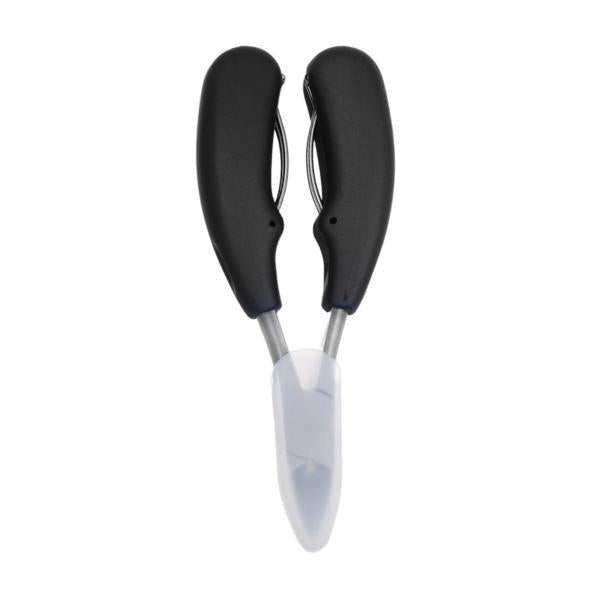 3xSteel Nail Cuticle Cutter Toenails Ingrown Clipper Trimmer Plier Black