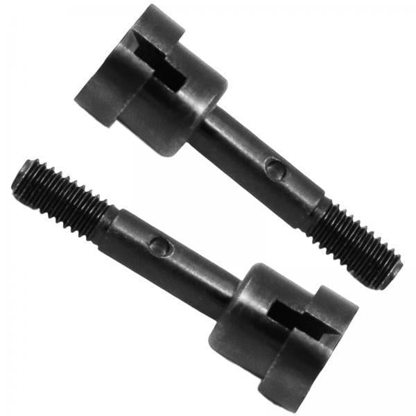 3x2 Pieces 1:16 Scale Metal Wheel Shafts Upgrade for HSP 94186 94286 DIY Parts Black