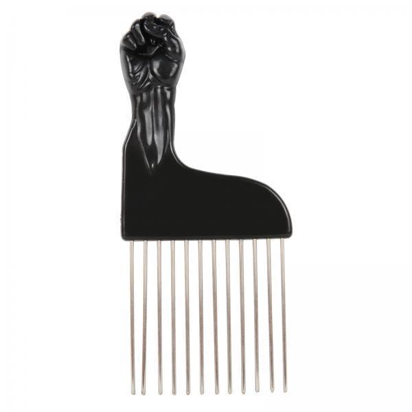2xHair Styling Tool For Curly Hair Black Fist Hair Comb For Women and Men C