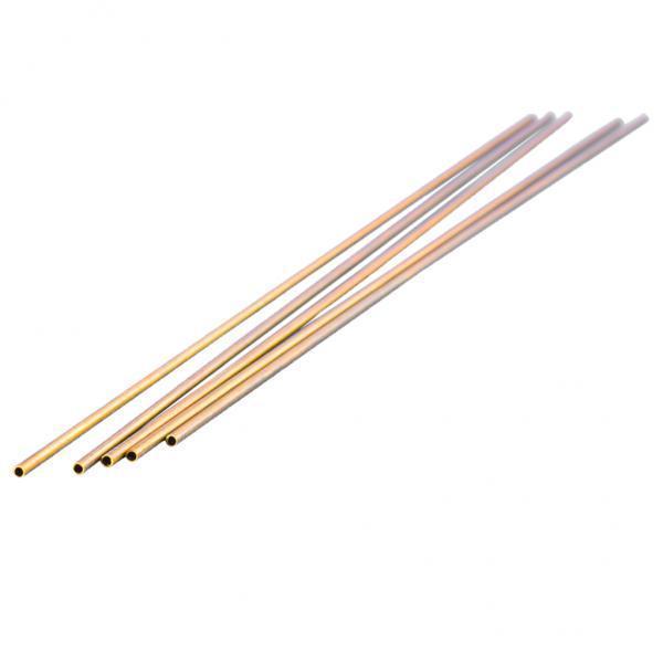 3x5pcs Brass Tubes Brass Rods Round Copper Bar Metal Stick DIY 300mm C