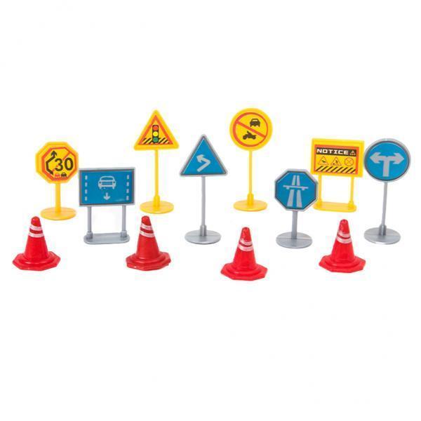2xModel Railroad Street Signs Oo Gauge Miniature Kids Play Decoration