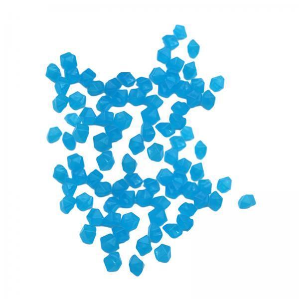 3x100 Pieces Glow in The Dark Stones Rocks Indoor Outdoor for Fish Tank Sturdy Blue