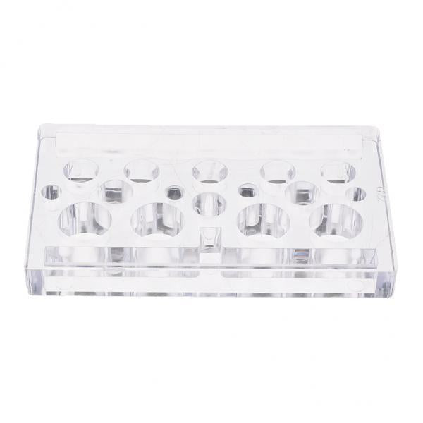 4xAcrylic Square Clear Tattoo Pigment Ink Cup Holder Stand Display Supply