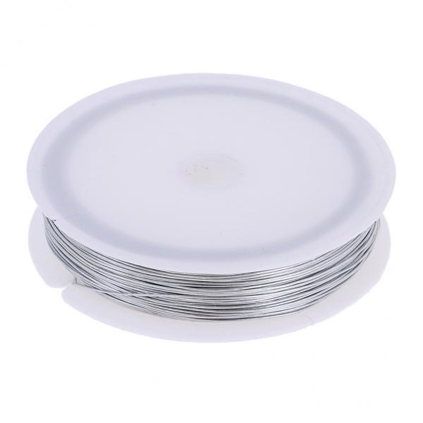 2x40m Iron Wire Thin Iron Line for DIY Model Making & Binding Silver