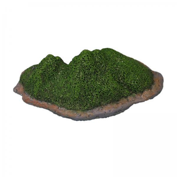3xArtificial Mosses Rock Fake Fresh Green Mosses Covered Stone for Fish Tank
