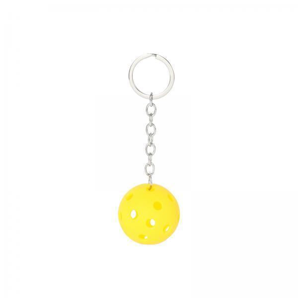 4xPickleball Keychain Portable Pickleball Bag for Backpack Hoilday Handbag yellow