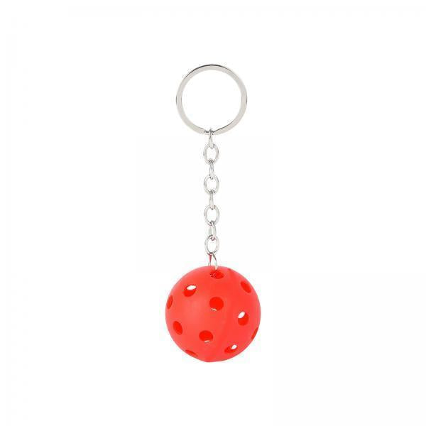 4xPickleball Keychain Portable Pickleball Bag for Backpack Hoilday Handbag red