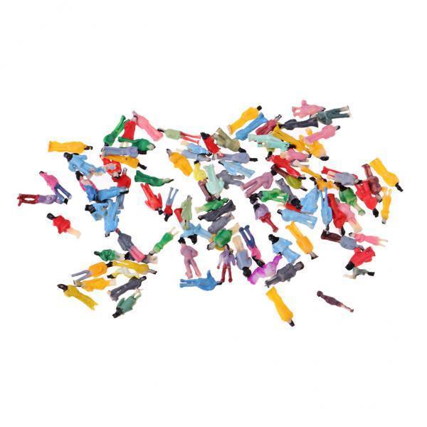 4x1/200 Z Layout Model Train People Pasenger Action Figure Painted Street Toys