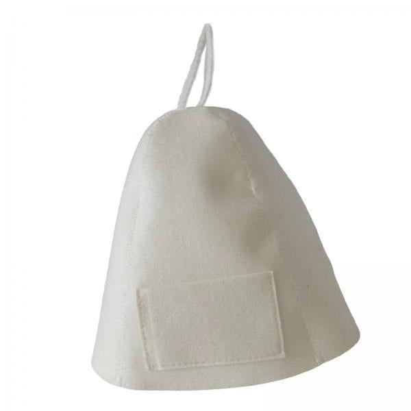 3xSauna Hat Head Protection Steam Room Hat for Shower Woman & Man White