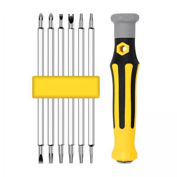 3xMagnetic Screwdriver Bit Hex Cross Phillips Slotted Screw Head Hand Tool