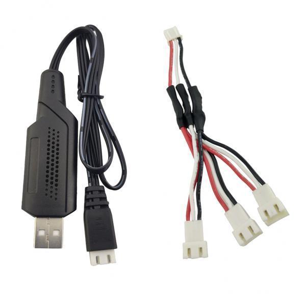 2xQuadcopter USB Charger Cable +1 to 3 Charger Cable Set