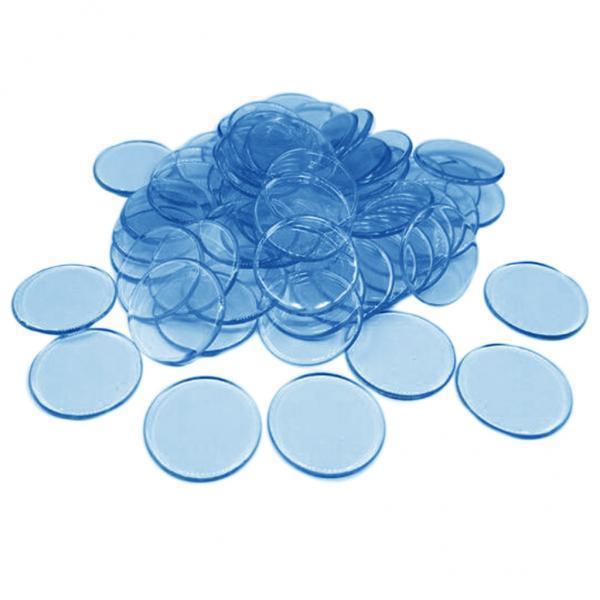 3x100pcs Poker Chips Coins Casino Supply Family Games Accs blue