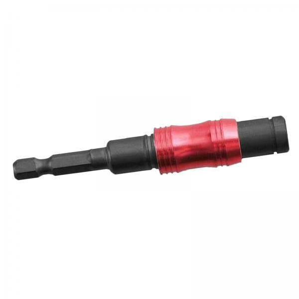 4xImpact Magnetic Pivoting Drill Bit Tip Holder Accessory Tough Bit Holder black red