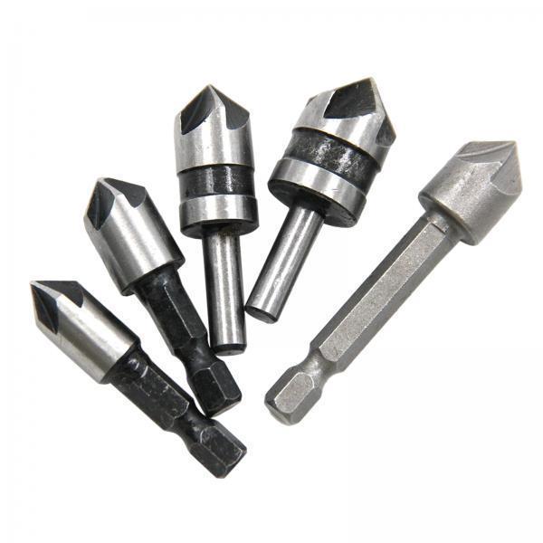 3xHigh Speed Steel Countersink Drill Bit 5 Flute 82 Degree for Softwood 5Pcs