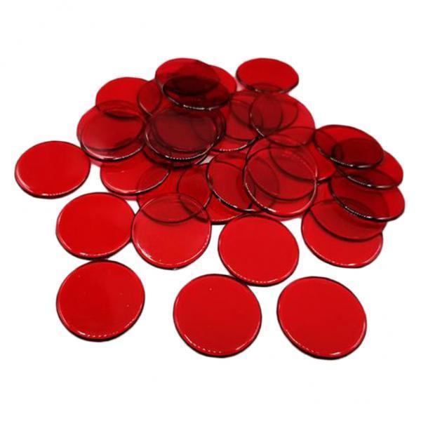 2x100pcs Poker Chips Coins Casino Supply Family Games Accs red