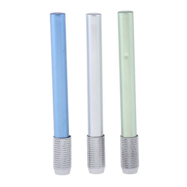 2xAssorted Colors Pencil Lengthener Pencil Extender Holder silver+blue+green