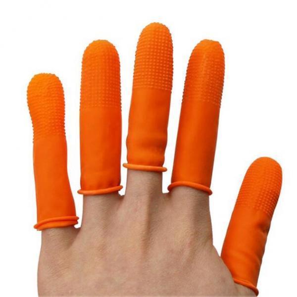2x100Pieces Disposable Latex Non-Slip Fingertips Gloves Set