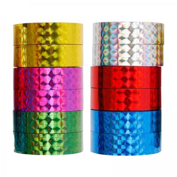 2x10 Pieces Valentine's Day Tapes Masking Tape for Planner Card Making Journal Holographic