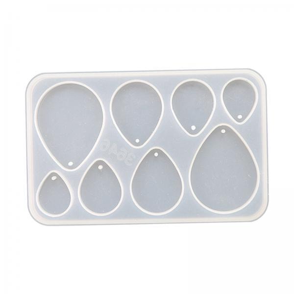3xEarrings Pendants Mould DIY Epoxy Resin for Party Supplies Crafts Home Decor Water Drop