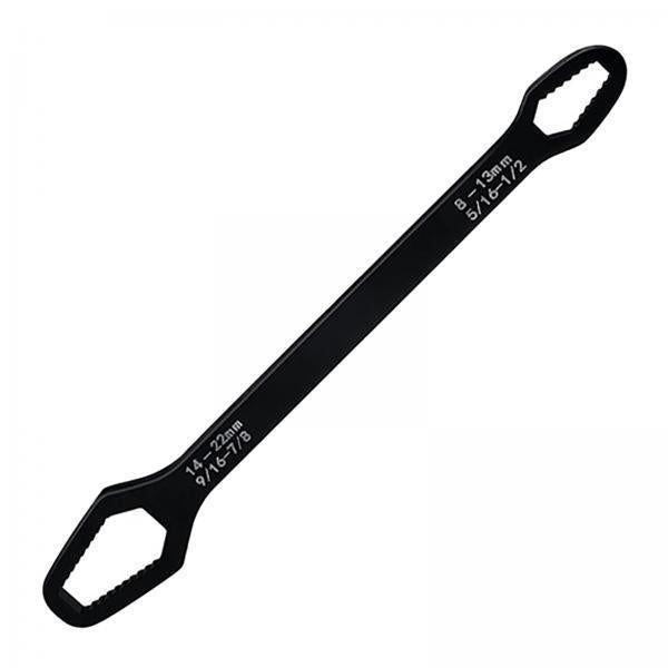 3xAdjustable Wrench Spanner Double Head DIY Tools for Bicycle Car Repairing black