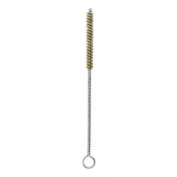 3xBrass Bristles Tube Cleaning Brush Metal Wire Brush for Sink Plumbing Sturdy 20cmx1.6cm