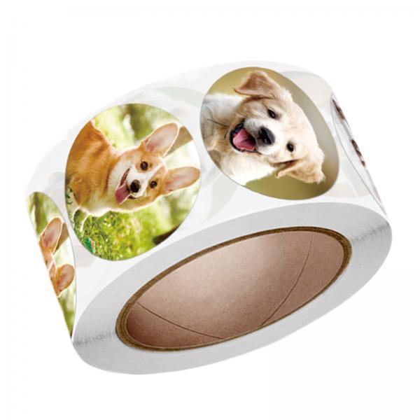 4x500Pcs Dog Stickers Stationery Puppy Stickers for Holiday Classroom Reward