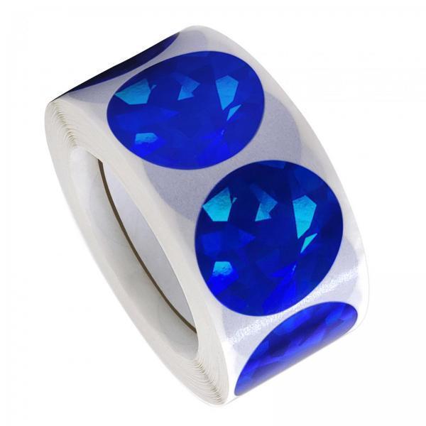 4x500x/Roll Self Adhesive Seal Stickers for Boutiques Greeting Card DIY Crafts Blue