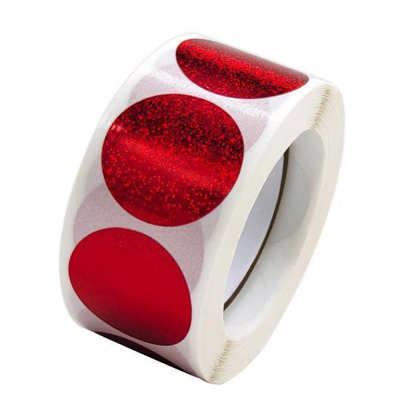 3x500x/Roll Self Adhesive Seal Stickers for Boutiques Greeting Card DIY Crafts Red