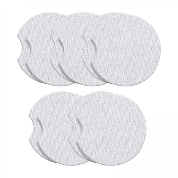 2x10 Pieces Blank Car Coasters for Sublimation for Heat Press Painting Project