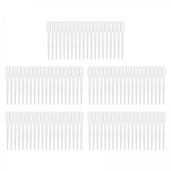 3x100 Pieces Disposable Eye Dropper Transfer Graduated Pipettes Small Home Use 2mL