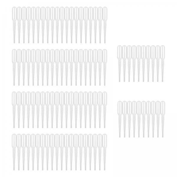 2x100 Pieces Disposable Eye Dropper Transfer Graduated Pipettes Small Home Use 1mL