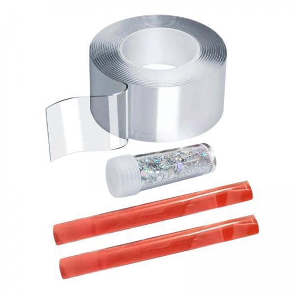 2xBlow Bubbles Double Sided Tape Relaxing Traceless Tapes Strips DIY Crafts 2mmx3cmx1meter