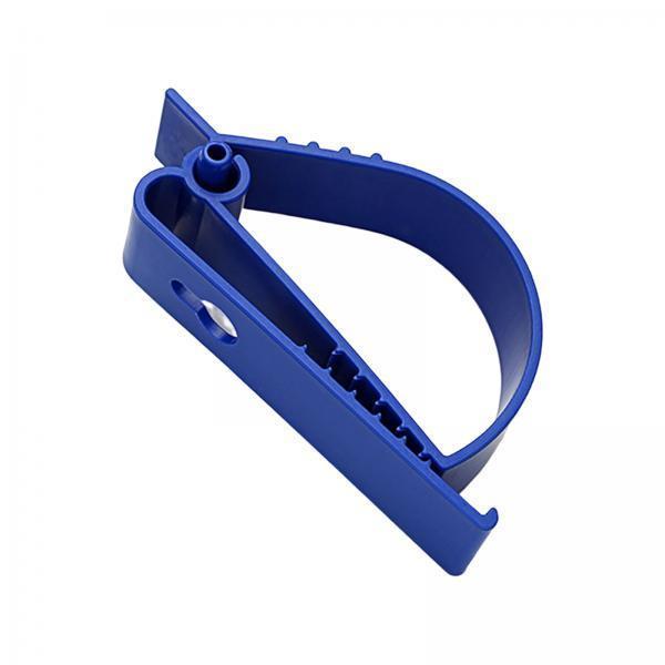 2xMultifunctional Belt Clamp Premium Labor Protection for Helmet Keychain Blue