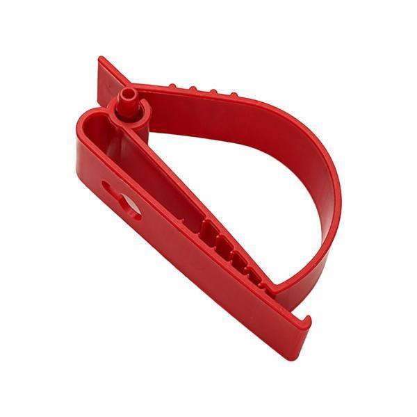 4xMultifunctional Belt Clamp Premium Labor Protection for Helmet Keychain Red