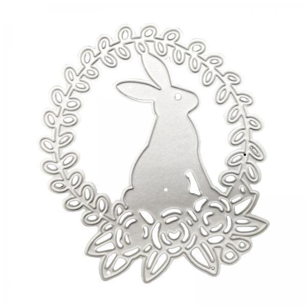3xEaster Rabbit Metal Cutting Dies for Card Making Album Stamp Decorations