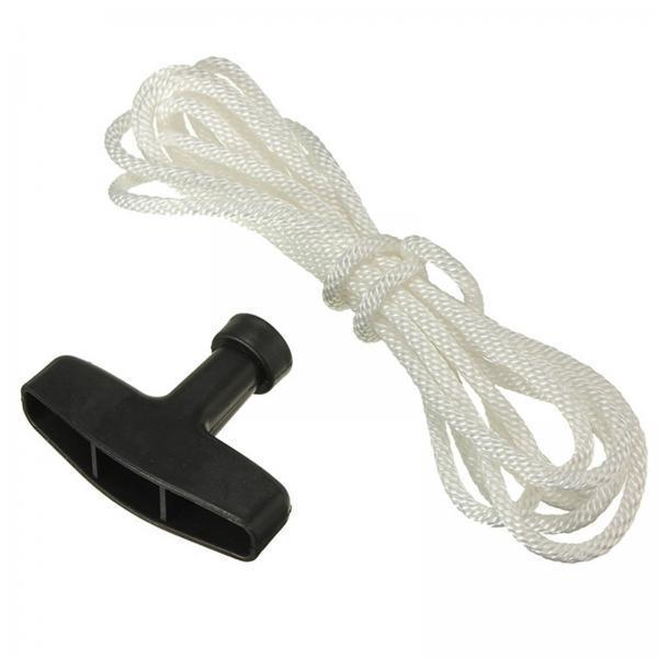 4xStarter Handle with Rope Mower Pull Cord Universal for Replacement Accessory 3m
