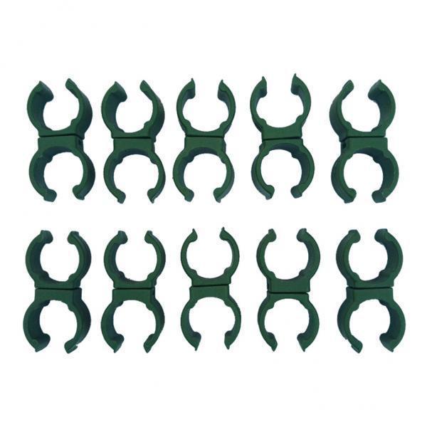 2xPlant Trellis Connector Garden Pipe Clip Buckles Plastic 16mm