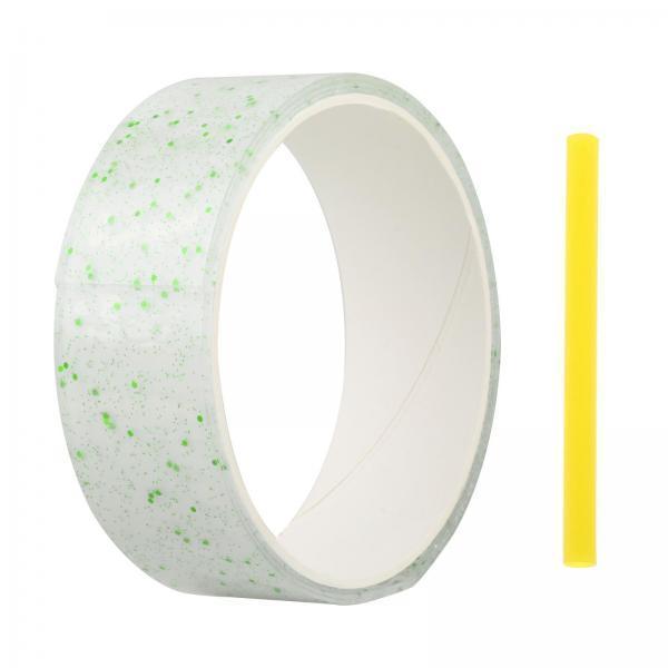 2xTransparent Glitter Nano Tape Picture Mount Tape Funny Blow Bubbles Balloons 1mx3cmx1mm Green