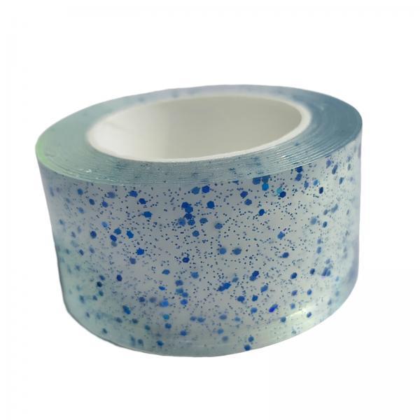3xGlitter Nano Tape Educational Sensory Toy Multifunctional for Bubble Blowing Blue Width 3cm
