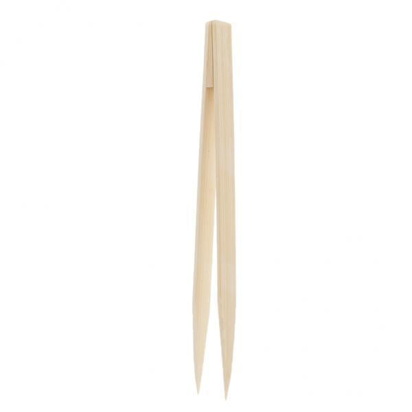 2x15cm Natural Bamboo Tweezers Nipper Jewelry Making Beading Picking Tools