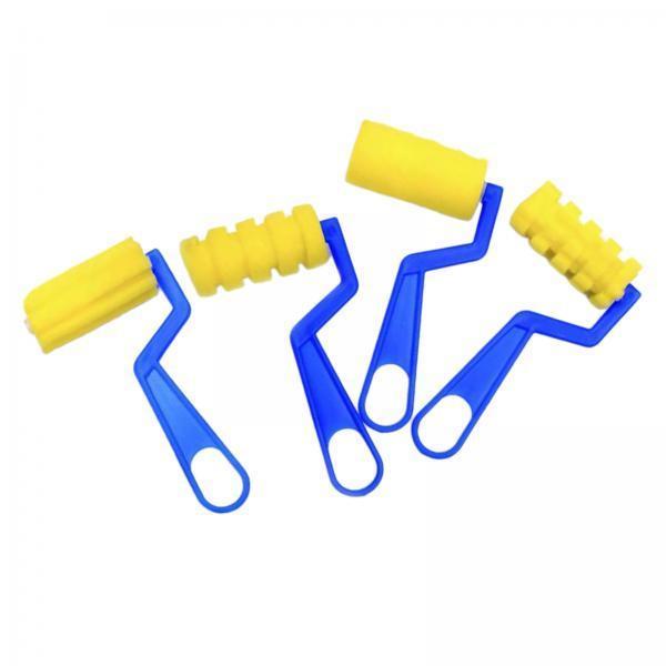 3x4x Foam Paint Brushes Roller Kid Watercolor Sponge Painting Roller Brushes