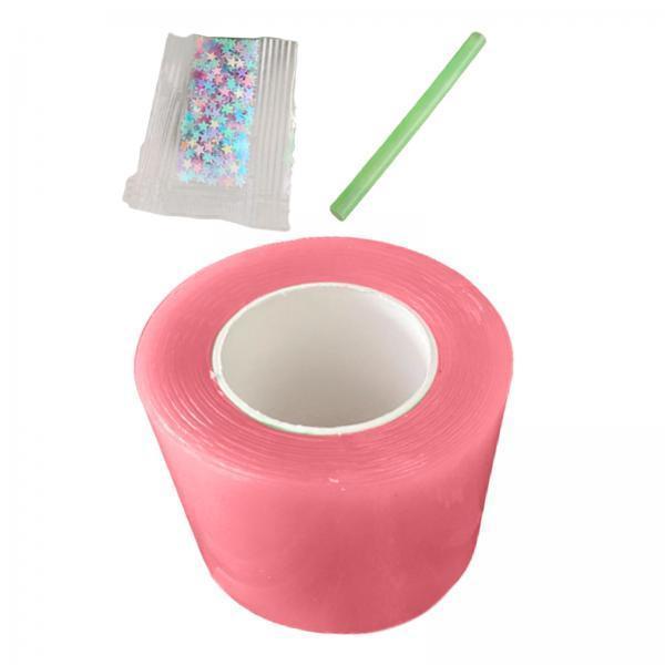 3xNano Mounting Tape Household Mounting Tape for Educational Toy Handmade Ball 1mmx4.5cmx1m pink