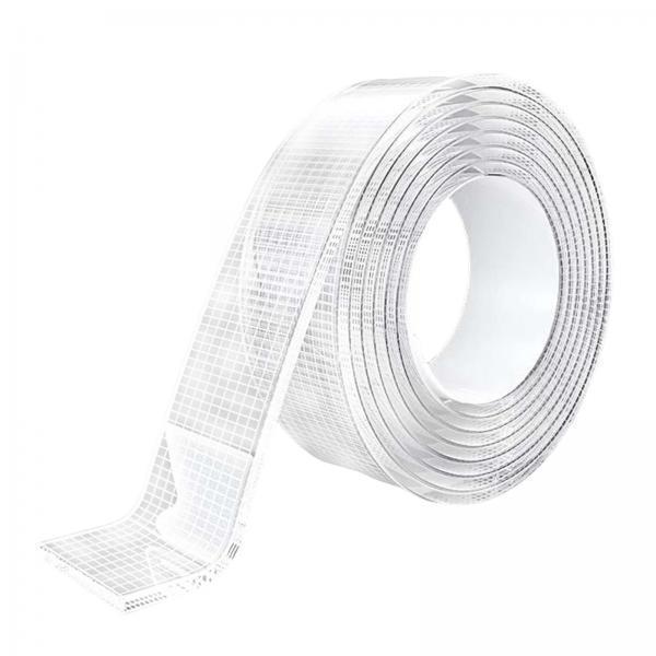 3xClear Nano Tape Double Sided Tape Traceless Non Marking Heavy Duty Wall Tape Thick 1mm Long 100cm