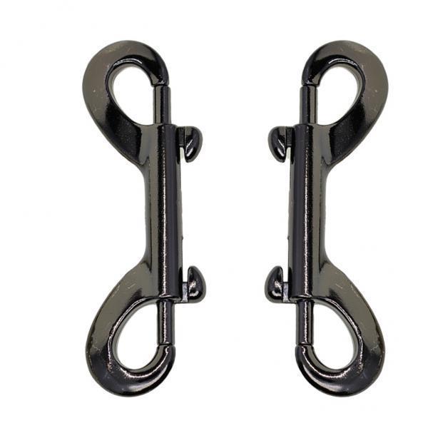 3x1 Pack Double End Gate Snap Hook Key Holder Alloy Clip Keychain 2 pieces